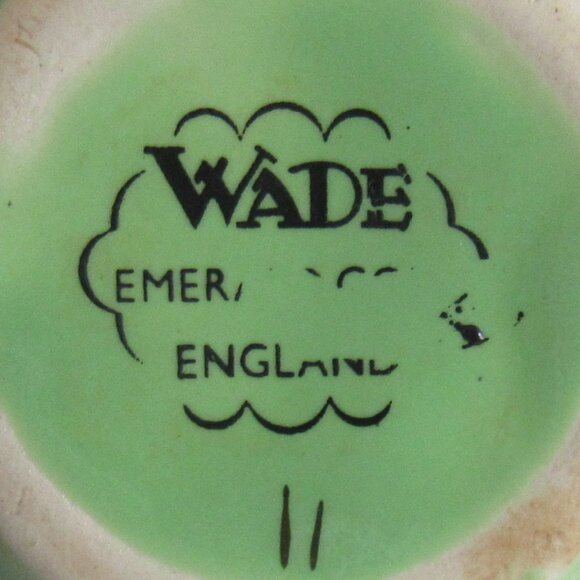 Vintage Wade Emerald Gold Bramble Condiment Set, Made in England, 5 pc Set  b222 - Picture 9 of 9